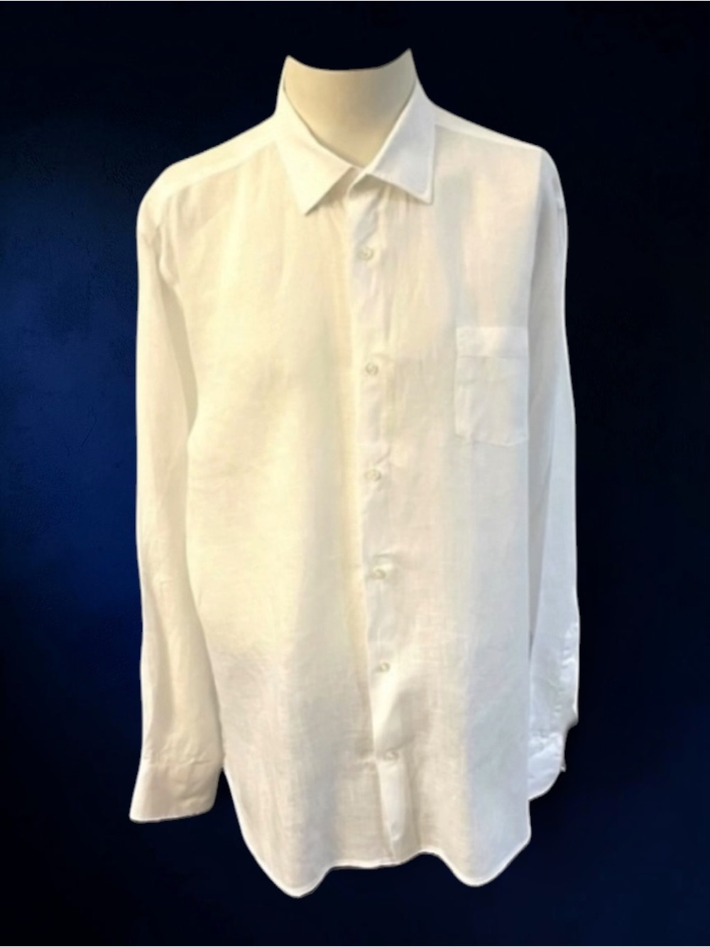 ALAN PAINE NEW WHITE CLASSIC LINEN SHIRT ENGLAND SIZE X-LARGE